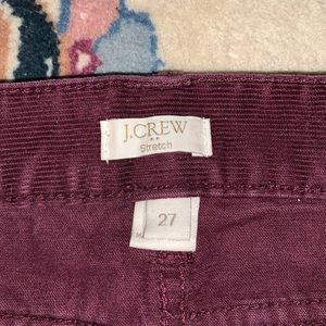 J. Crew corduroy pants 27